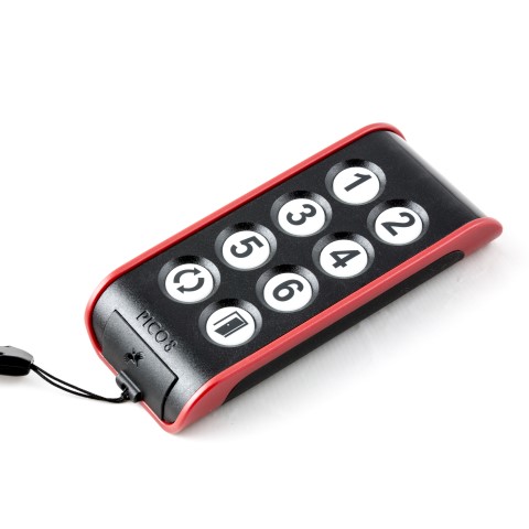 Item no. Picomed: 600108

8 key transmitter with scanning - Picomed






Pico8 with 8 keys, 2 levels, scanning.
IR-transmitter with scanning, built in IR-signals and able to learn other IR-signals.
1 switch scanning, 3,5 mm jack.

Ergonomically designed, soft keys with clearly visible icons and built in fingerguide.
To be programmed via a web-page on a smartphone from Android of Apple, or on a Windows computer. It shall be connected to the smartphone/computer with a USB cable.
Size: W54-L120-H21 [mm], weight: 80 gram.
Powersupply: rechargeable battery, ordinary USB charger and cable included.

App for Android to be found on Google Play: search for 